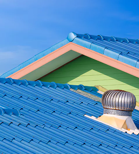 Modern wooden style roof