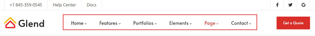 Horizontal Menu Control