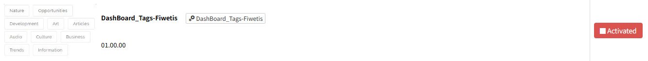 Tags Module Effect