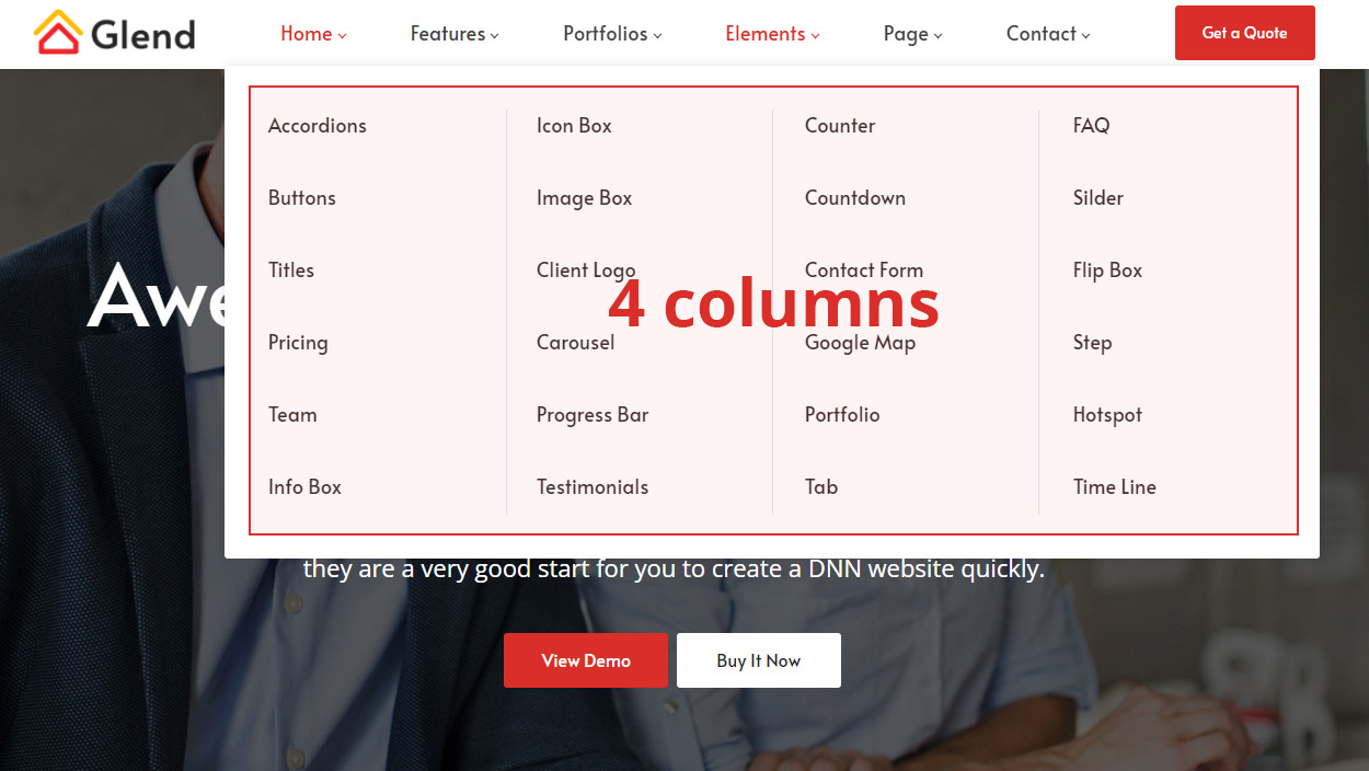 4-Column Layout