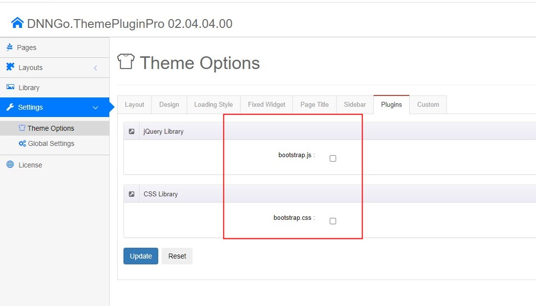 Disable Plugins