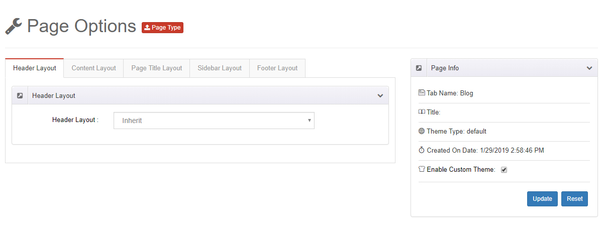 Edit Options