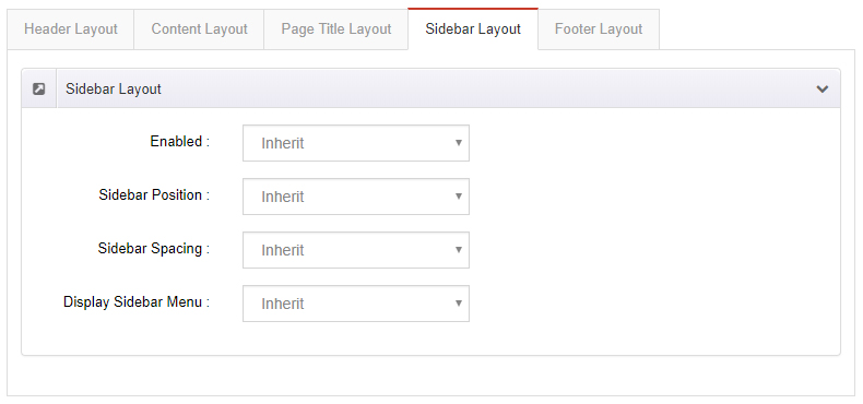 Sidebar Layout